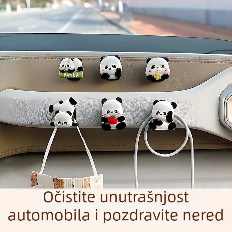 Auto kuka s trajnim ljepilom bez tragova, moderan dizajn s više kuka za unutarnje skladištenje
