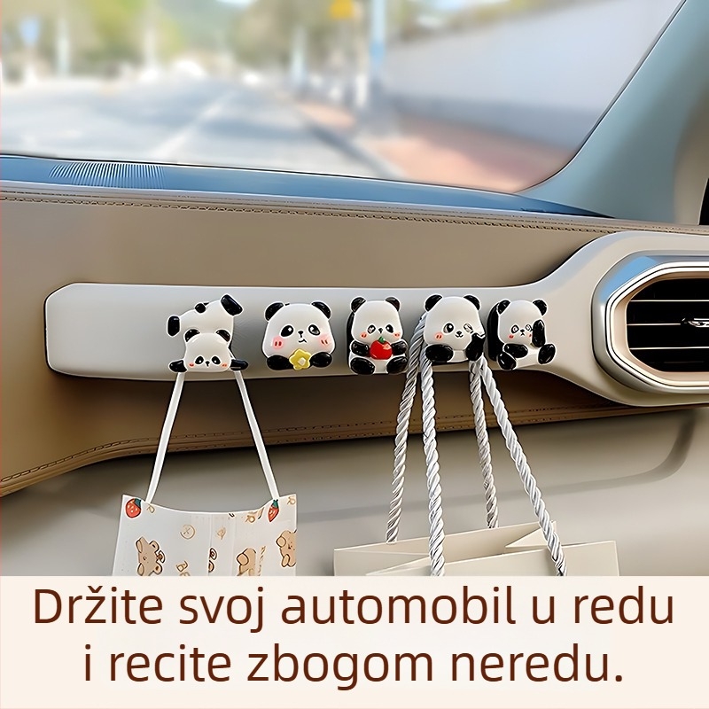 Auto kuka s trajnim ljepilom bez tragova, moderan dizajn s više kuka za unutarnje skladištenje