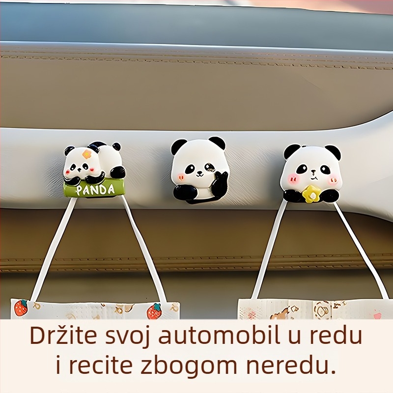 Auto kuka s trajnim ljepilom bez tragova, moderan dizajn s više kuka za unutarnje skladištenje
