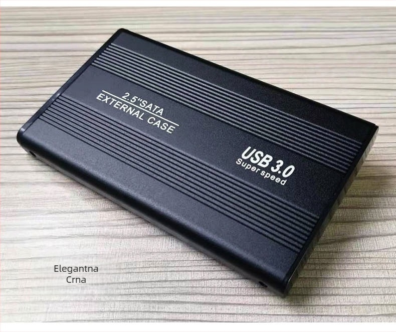 SATA kućište za tvrdi disk USB 3.0, aluminijska legura, vanjska kućica, podržava do 2000 GB