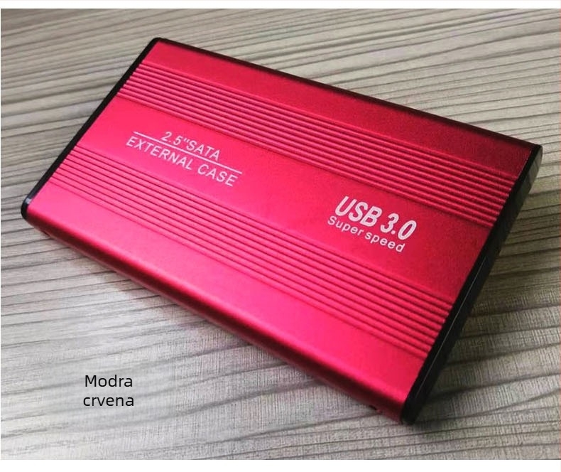 SATA kućište za tvrdi disk USB 3.0, aluminijska legura, vanjska kućica, podržava do 2000 GB