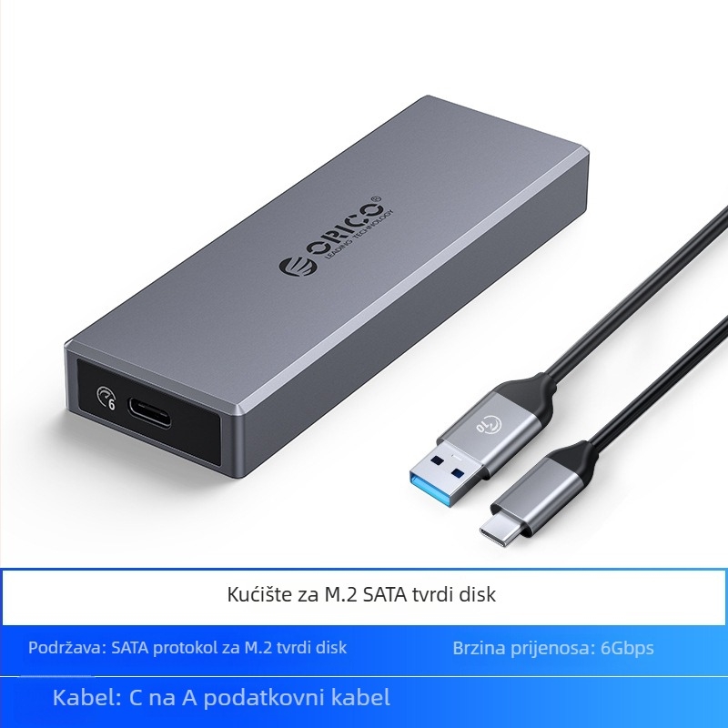 Orico CM2C3 M.2 NVMe dvostruka SSD kućišta s USB-C sučeljem, 1 godina jamstva