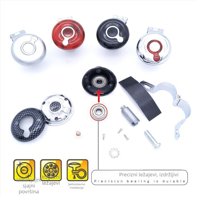 Pojačivač volana automobila s Power Ball sustavom i ležajem od čelične kugle, TZ marka • Materijal: zlitina + ekološki ABS • Univerzalna kompatibilnost • Težina: 0,1 kg