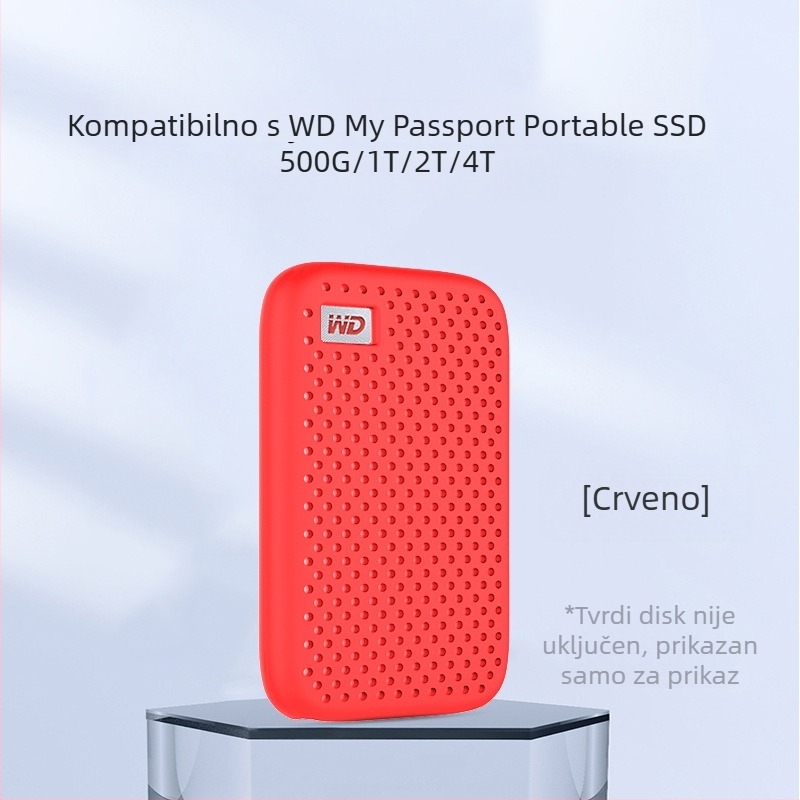 Silikonska kućišta za WD My Passport SSD s zaštitom od pada i odvodom topline (OEM)
