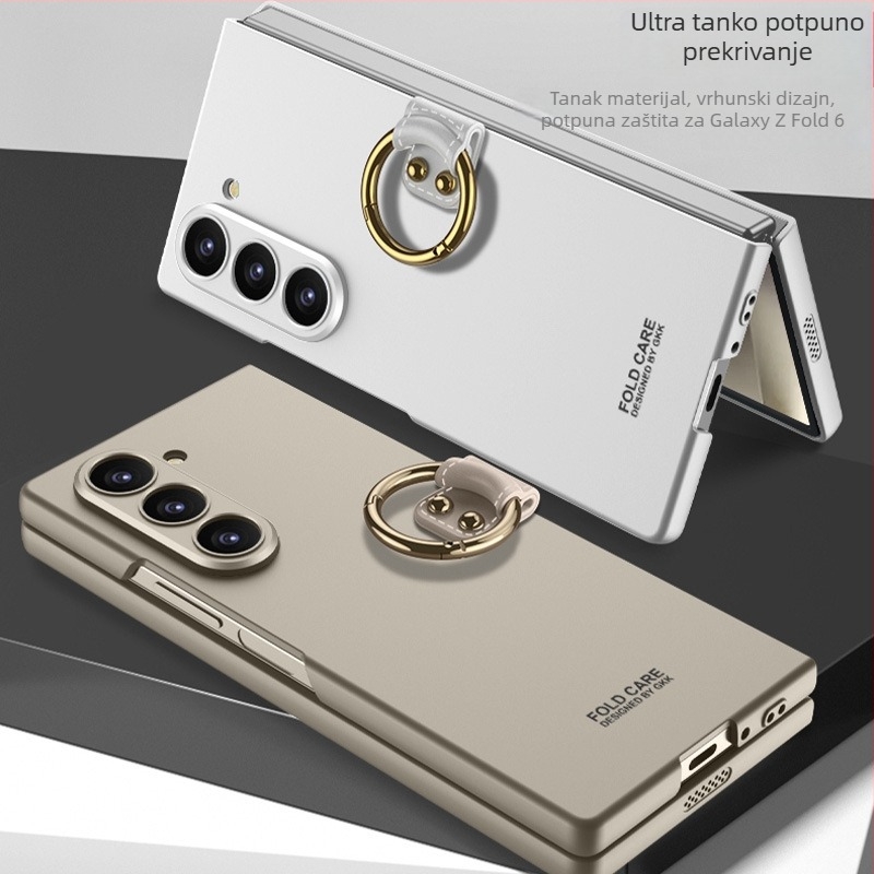 Ultra-tanka zaštitna maska s prstenom držačem za Samsung Galaxy Z Fold6, precizni otvori za kameru