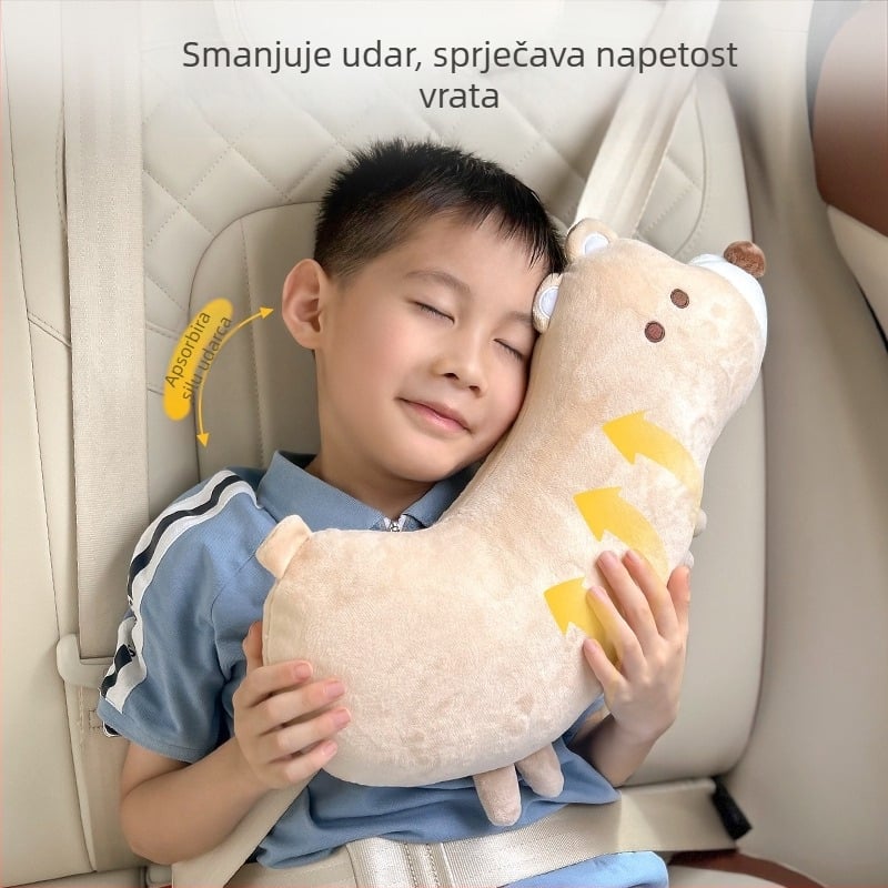 Jastučić za remen sigurnosnog pojasa, crtani stil, poliester, 0,25 kg, tiskani logo