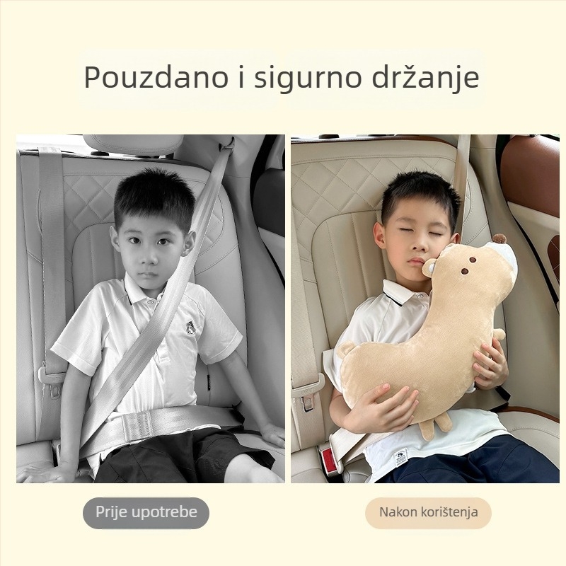 Jastučić za remen sigurnosnog pojasa, crtani stil, poliester, 0,25 kg, tiskani logo