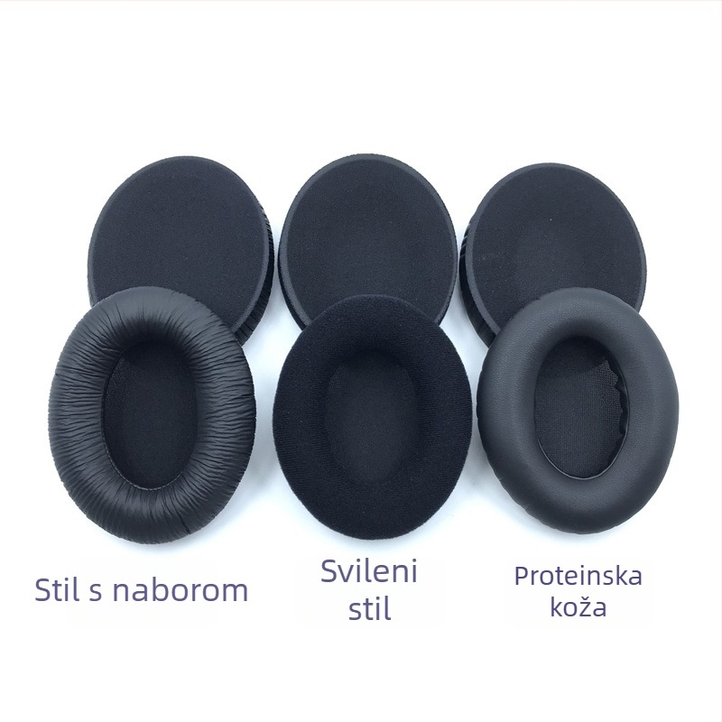 Set ušnih jastučića i jastučića za glavu za Sennheiser HD4 seriju (HD419/HD429/HD439/HD449/HD418/HD428/HD448) – proteinska koža, jednostavna instalacija