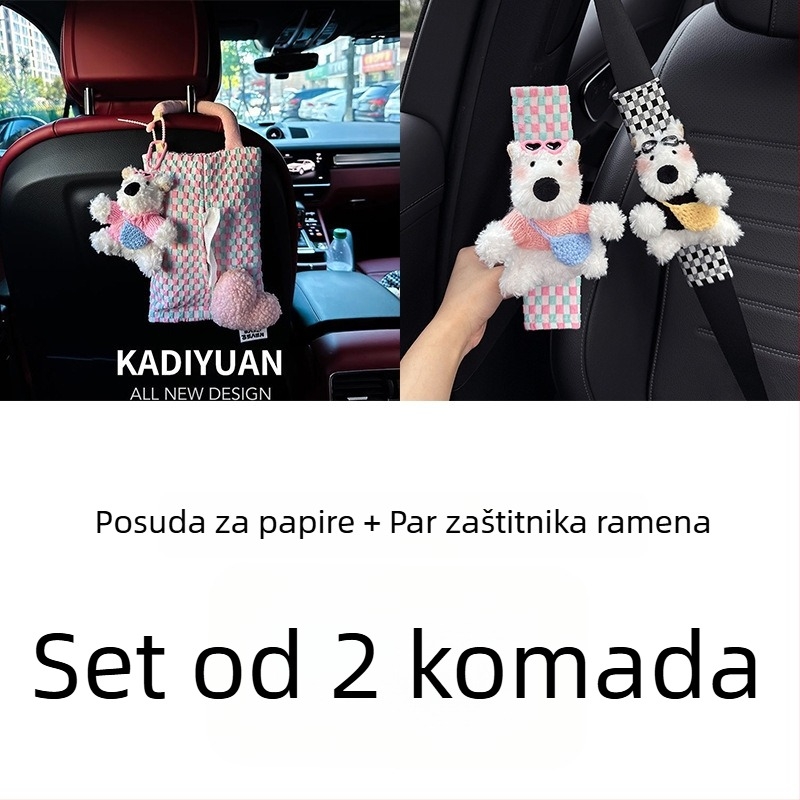Navlaka za rameni sigurnosni pojas automobila, dizajn West Highland, par, marka Shuai Hao, model Fsgzhjtxgd, bez prilagodbe