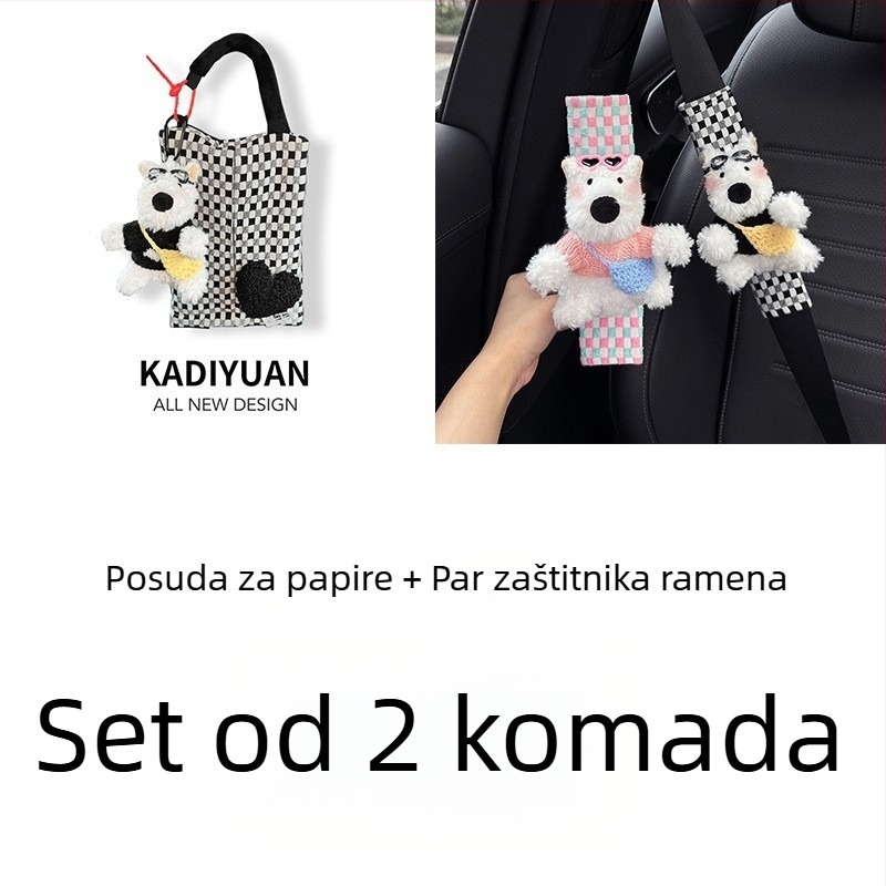 Navlaka za rameni sigurnosni pojas automobila, dizajn West Highland, par, marka Shuai Hao, model Fsgzhjtxgd, bez prilagodbe