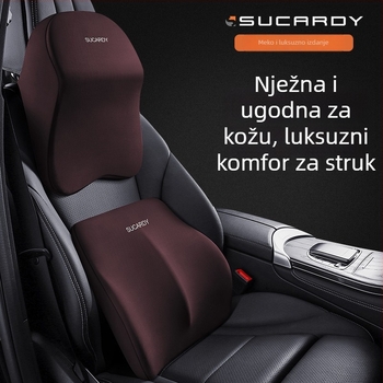 Auto jastuk za vrat s memorijskom pjenom, podrškom za glavu i lumbalnom podrškom