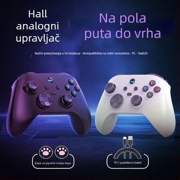 Igraći kontroler - Tri načina rada: bežični, Bluetooth i USB-C kabelski - Type-C sučelje - Kompatibilan s PC i više platformi