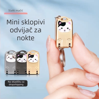 Mini sklopive kliješta za nokte od nehrđajućeg čelika, prijenosne