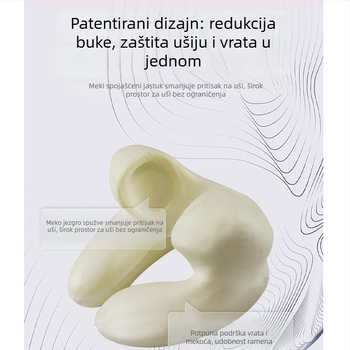 U-oblik jastuč memory cotton, s pletenim navlakom, težine do 1 kg, za opću odraslu uporabu