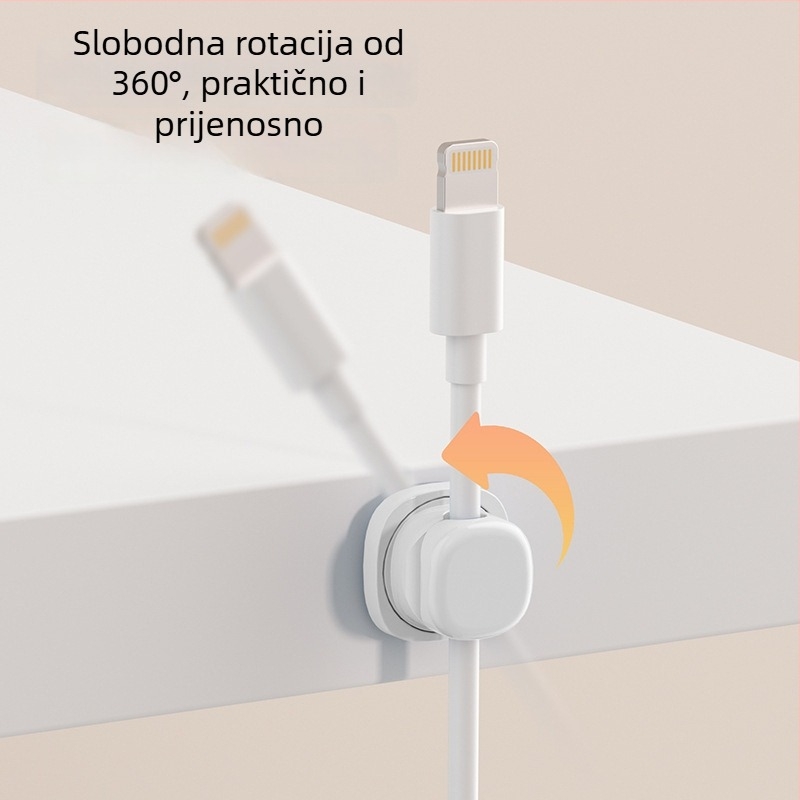 Držač kablova za stolno ploču – Plastika, jednostavan i moderan stil, brend Micrometer, skladištenje na radnoj površini, lansiran 2025