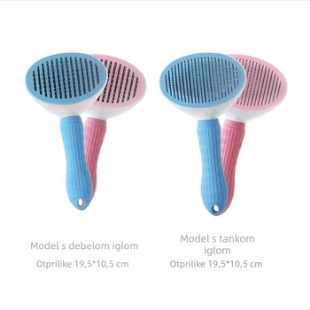 Nerđajući čelični igličasti češalj za mačke i pse – samočišćenje, njega dlake, uklanjanje dlaka Zhengbang