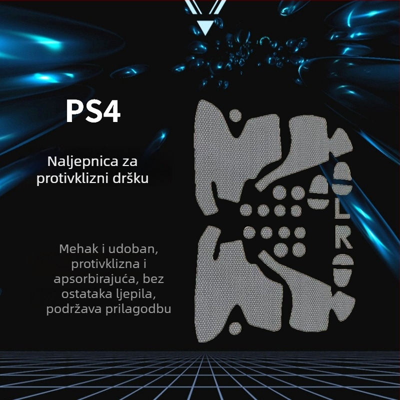 Protuklizna naljepnica za ručice kontrolera, PU film, 0,6 mm, neproziran, upija znoj, prilagođene uzorke
