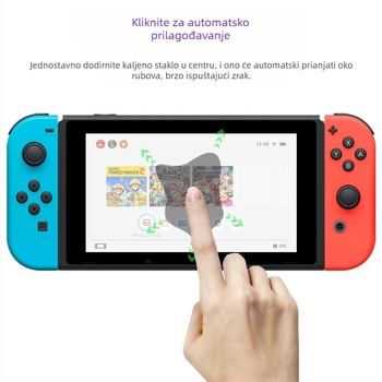 Zaštitno staklo za zaslon Nintendo Switch – kaljeno staklo, 0,3 mm, 7 inča, HD