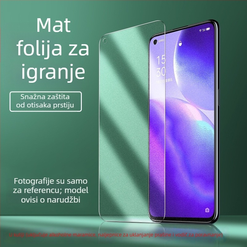 Matirano zaštitno staklo za zaslon za Redmi K40, K40 Game Version, K30 Pro i K30S – zaštita cijelog zaslona