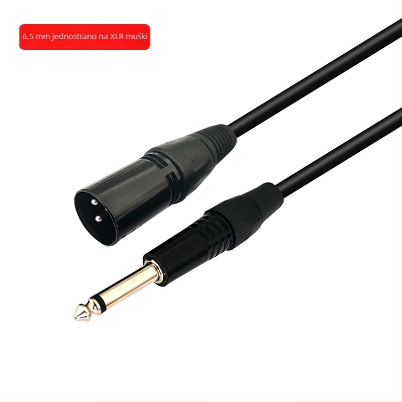 Easy Barium audio kabel 6,5 mm na XLR balansirani, trožilni vodnik, niklani konektori, OFC bakreni vodiči