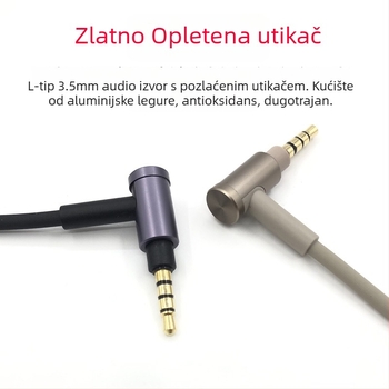 Kabel za slušalice Sony WH-H900N / 1000XM3 — audio kabel, zlatni premaz, vodič: OFC bakar, jezgro: čist bakar, OEM