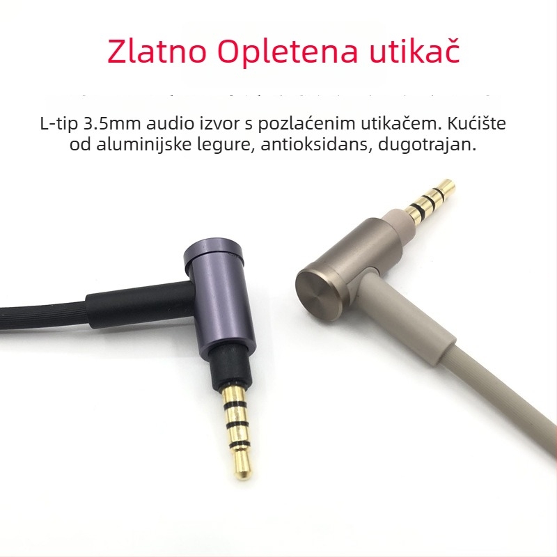 Kabel za slušalice Sony WH-H900N / 1000XM3 — audio kabel, zlatni premaz, vodič: OFC bakar, jezgro: čist bakar, OEM