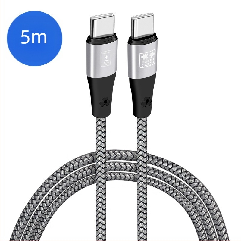 OTG kabel za zvučnu karticu za livestream, dvostruki USB-C priključci, bakrena žica s cinkovanim jezgrom