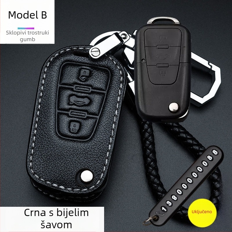Roewe futrola za ključeve za modele i5, 350, RX3, 360, RX8, i6 Plus, RX5 Max — nojeva koža, visoka kvaliteta, unisex