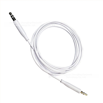 Audio kabel 3,5 mm na 2,5 mm za BOSE 700, QC45, QC35, QC25, SoundTrue, SoundLink, OE2 — zlatno pokriće, visokou čisto OFC bakreno jezgro, TPE omot