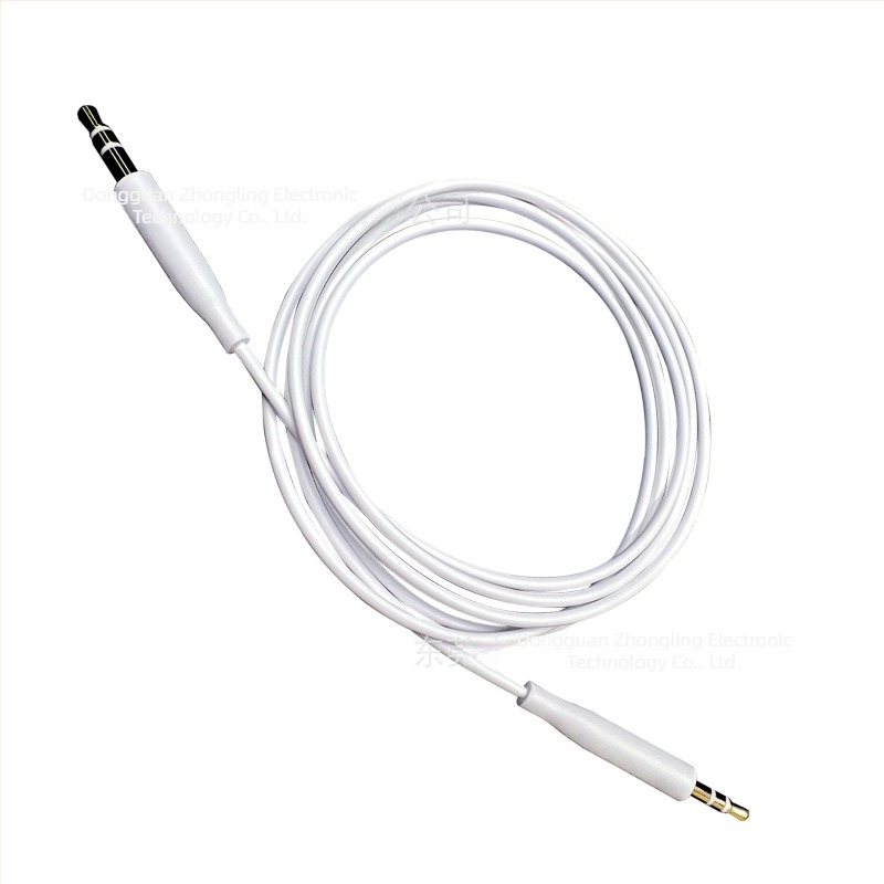 Audio kabel 3,5 mm na 2,5 mm za BOSE 700, QC45, QC35, QC25, SoundTrue, SoundLink, OE2 — zlatno pokriće, visokou čisto OFC bakreno jezgro, TPE omot