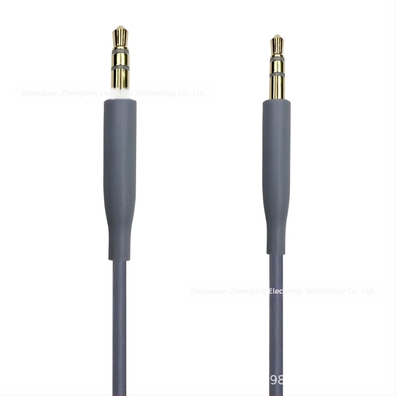 Audio kabel 3,5 mm na 2,5 mm za BOSE 700, QC45, QC35, QC25, SoundTrue, SoundLink, OE2 — zlatno pokriće, visokou čisto OFC bakreno jezgro, TPE omot