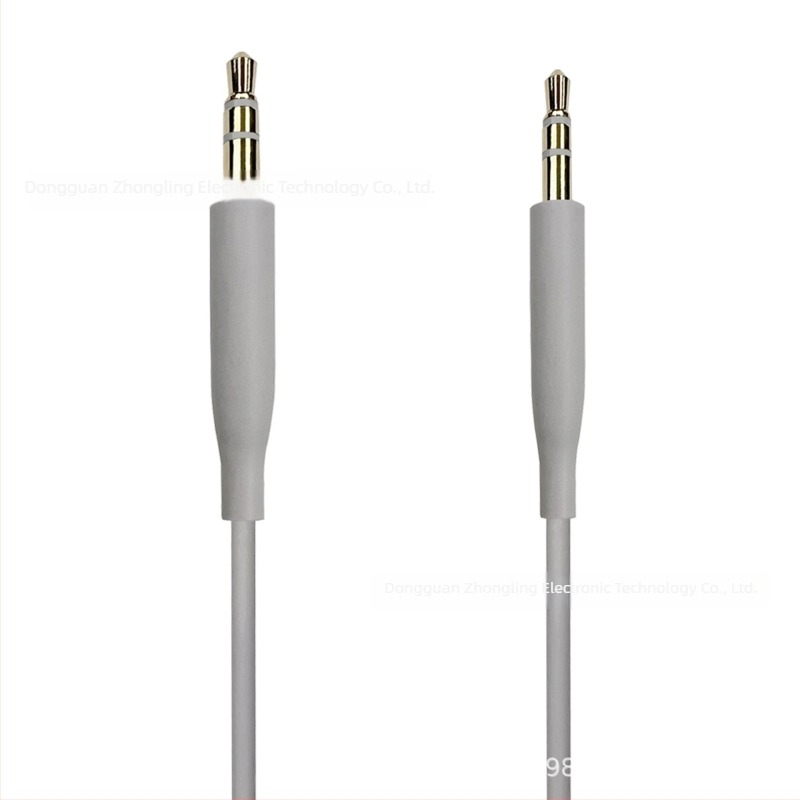 Audio kabel 3,5 mm na 2,5 mm za BOSE 700, QC45, QC35, QC25, SoundTrue, SoundLink, OE2 — zlatno pokriće, visokou čisto OFC bakreno jezgro, TPE omot