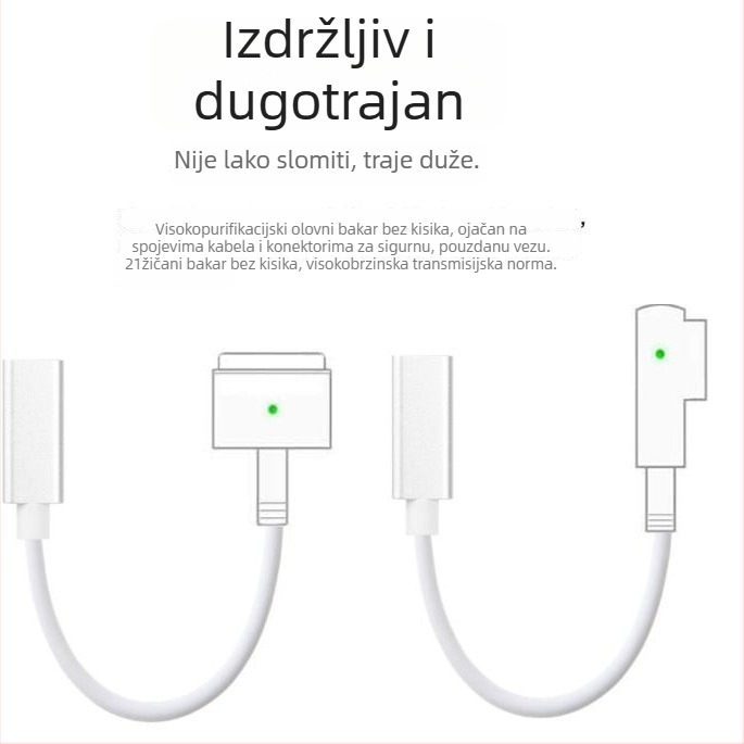 USB-C na MacBook MagSafe2 magnetski kabel za brzo punjenje, model magsafe2/1, 180 cm, kompatibilan s MacBook Air i Pro