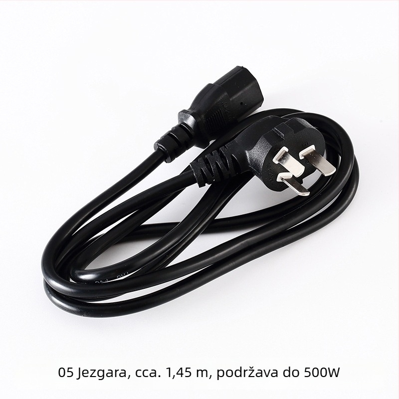 Napajajući kabel s tri vodiča za kućište računala, monitor i pisač; trostruki utikač; OEM