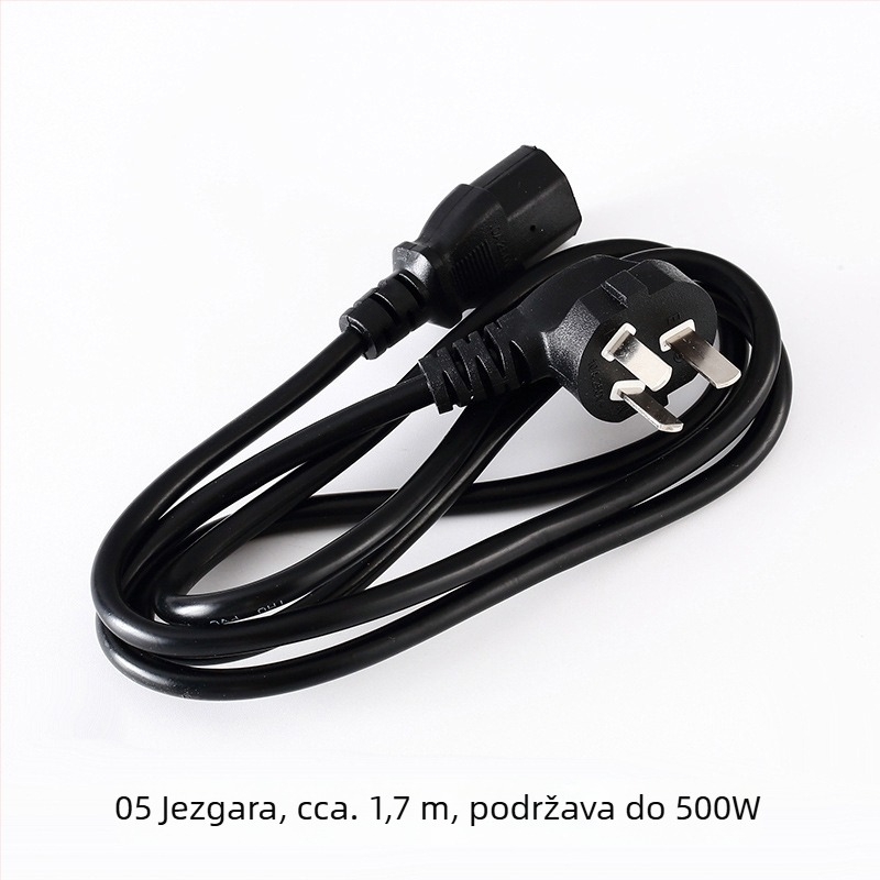 Napajajući kabel s tri vodiča za kućište računala, monitor i pisač; trostruki utikač; OEM