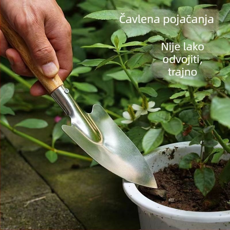 Lopata od nehrđajućeg čelika za vrtlarstvo Bo Huang, za cvijeće i plijevljenje