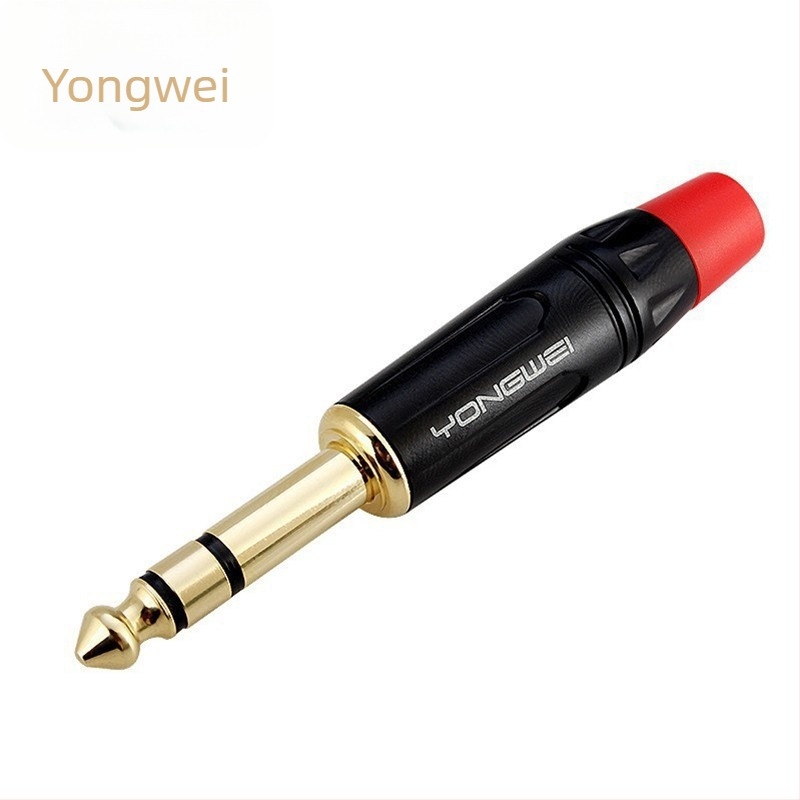 Yongwei zavojeni audio spojnik par: dvodjelni mono mikrofon linijski utikač i trodjelni stereo spojnik, ROHS potvrda, raspon radnih temperatura -30°C do 80°C.