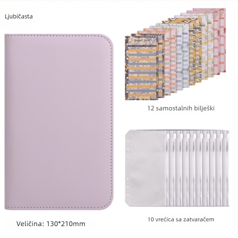 Lipai A6 PU držač kartica s zatvaračem, anti-demagnetski slot za ID, velika kapacitet vozačke dozvole, više pretinaca za kartice, za žene