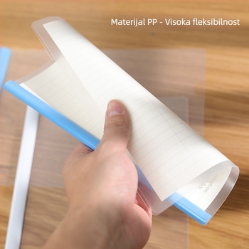 Kobest klips s polugom za dosije – višeslojna mapa s prozirnim klipom za dokumente, set 10 kom., PP materijal, debljina ploče 0.17 mm