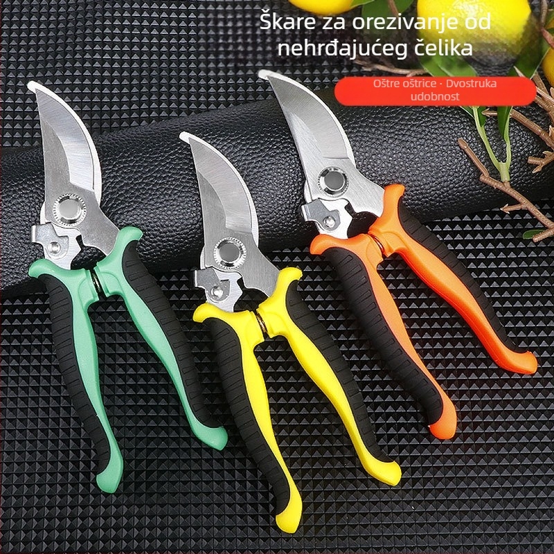 Škarice za rezanje grana, škarice za branje plodova i bonsai škare za njegu voćnih stabala