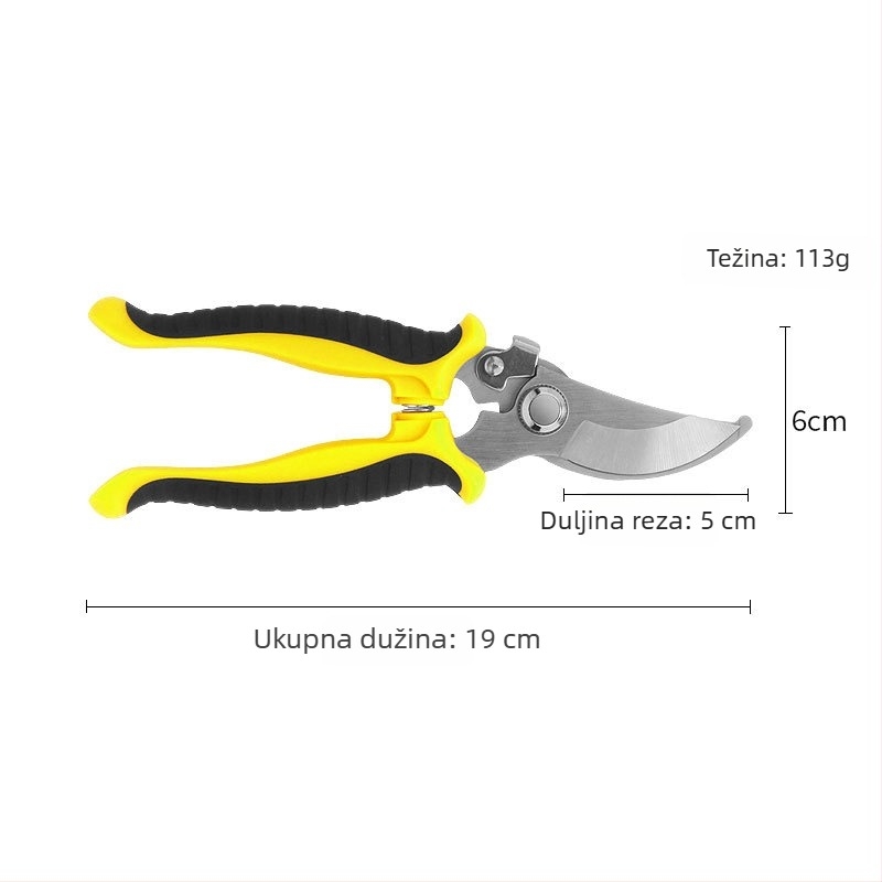 Škarice za rezanje grana, škarice za branje plodova i bonsai škare za njegu voćnih stabala