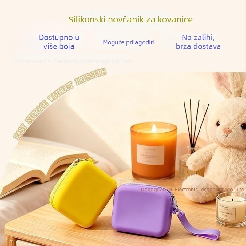 Silikonski novčanik za kovanice - vodootporan, za kućno skladištenje, stil putovanja