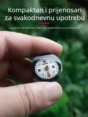 Mini kompas, prijenosni, lagan, DIY dijelovi, dodatak za torbu