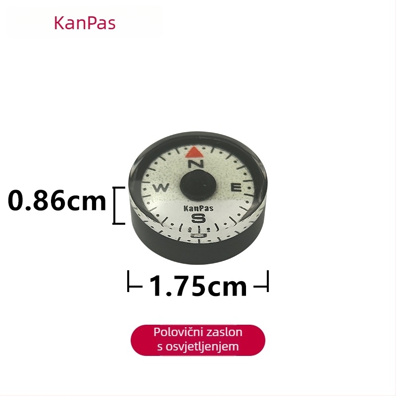 Mini kompas, prijenosni, lagan, DIY dijelovi, dodatak za torbu