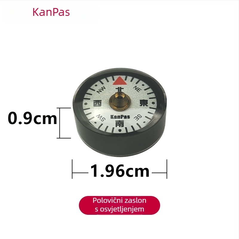 Mini kompas, prijenosni, lagan, DIY dijelovi, dodatak za torbu