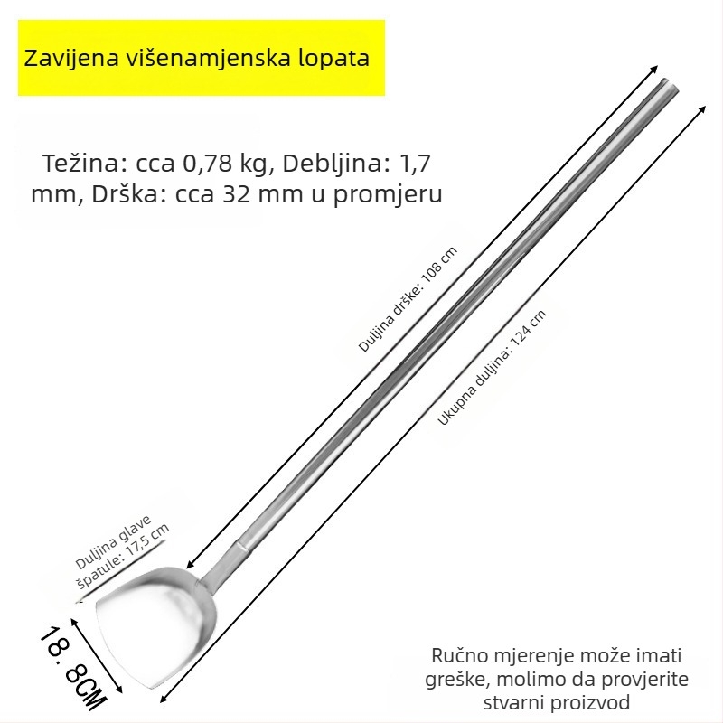 Origin lopata za vrt od nehrđajućeg čelika za kopanje i olakšavanje tla, prilagodljivo procesiranje