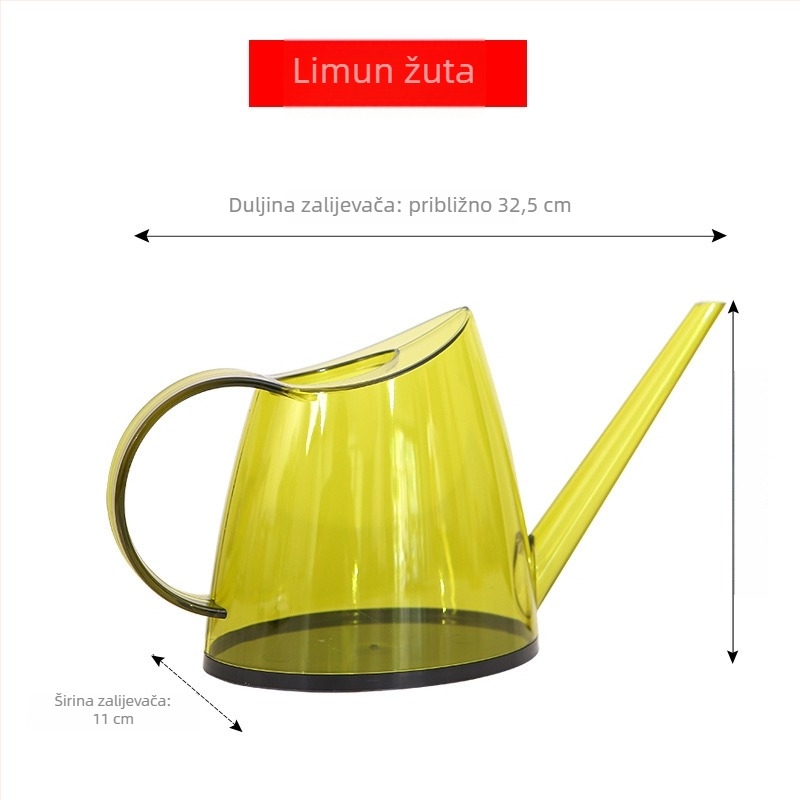 Kanta za zalijevanje / raspršivač, plastika, proziran mat završetak, za vrtlarstvo