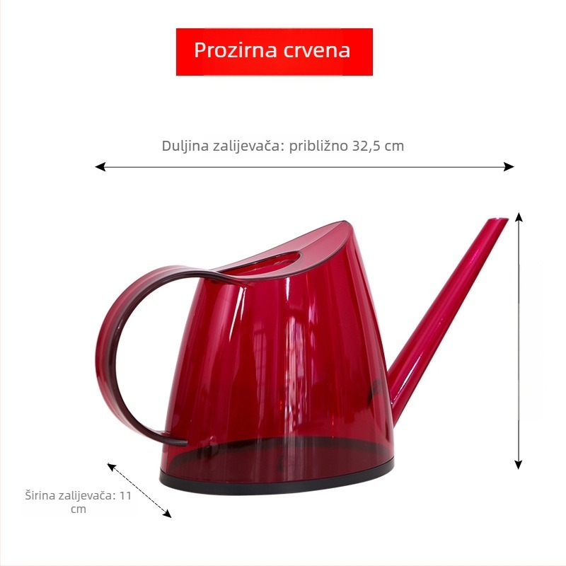 Kanta za zalijevanje / raspršivač, plastika, proziran mat završetak, za vrtlarstvo