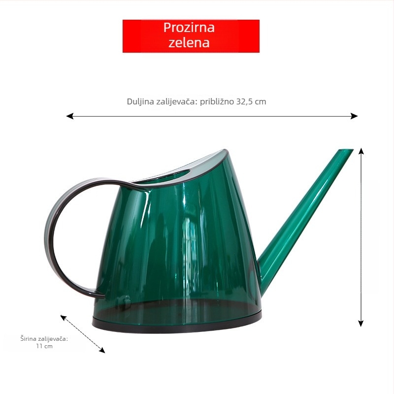Kanta za zalijevanje / raspršivač, plastika, proziran mat završetak, za vrtlarstvo