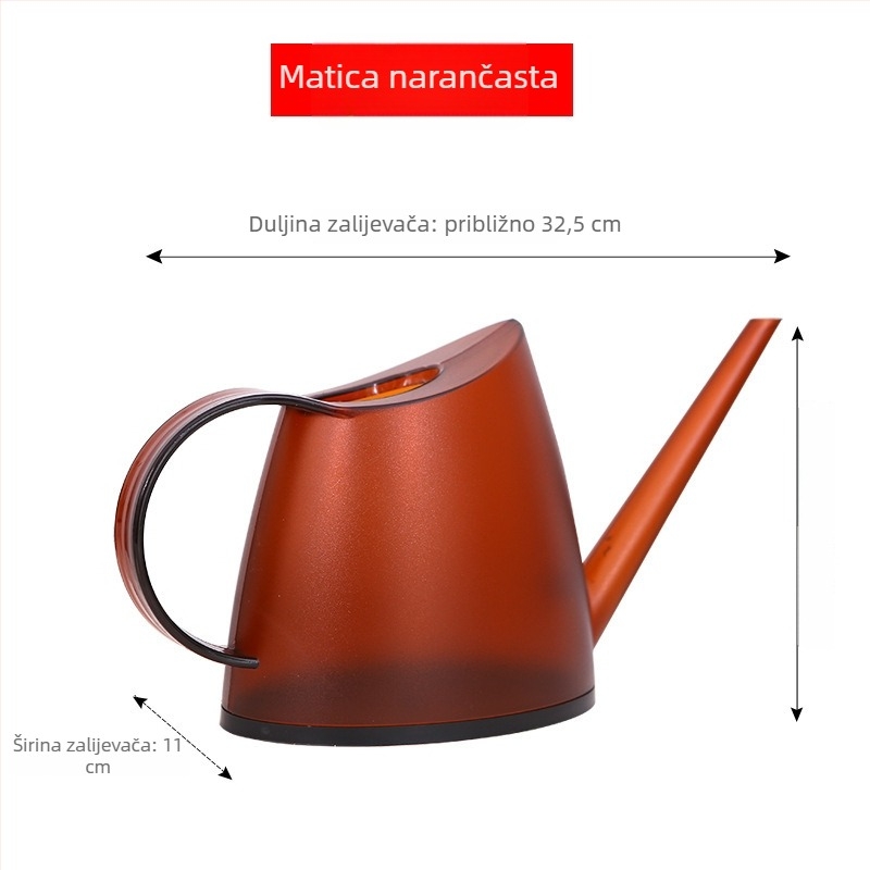 Kanta za zalijevanje / raspršivač, plastika, proziran mat završetak, za vrtlarstvo